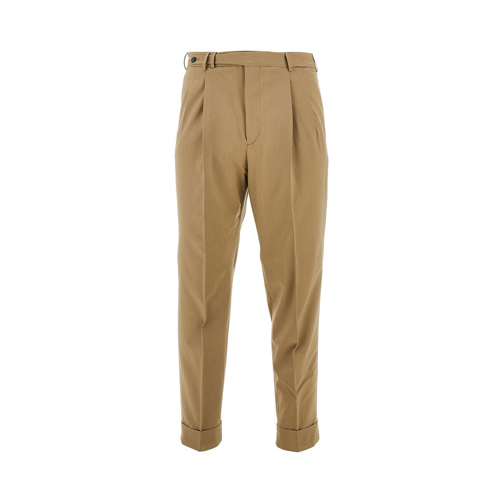 Pantalone Carrot Fit in lana stretch
