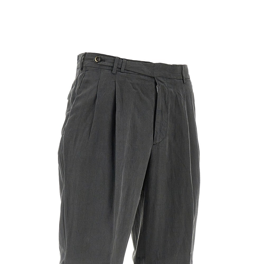 Pantalone Carrot Fit in twill chevron