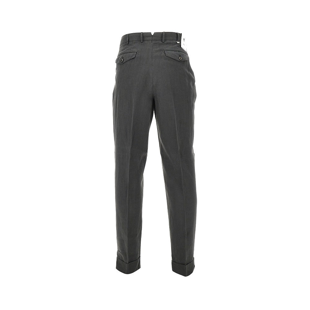 Pantalone Carrot Fit in twill chevron