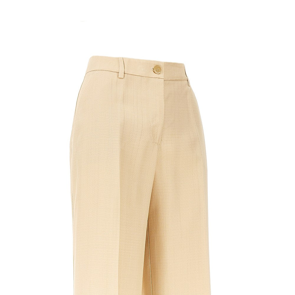 Pantalone a gamba dritta in viscosa