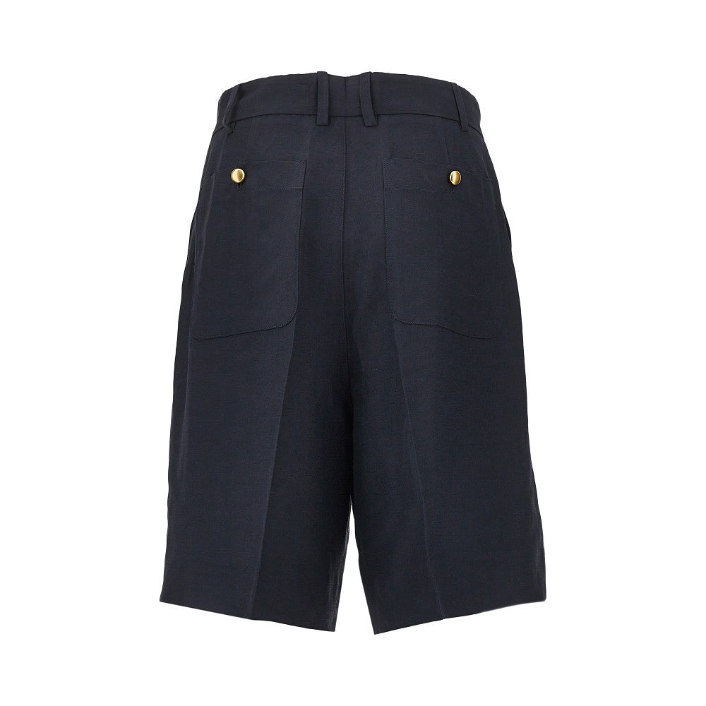 'Raisa' linen-blend shorts