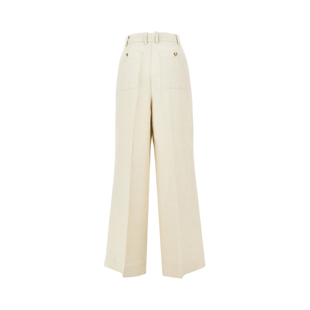 'Raisa' linen-blend pants