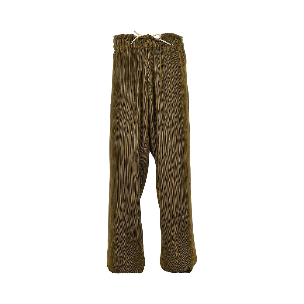 Pantalone in tessuto microplissè