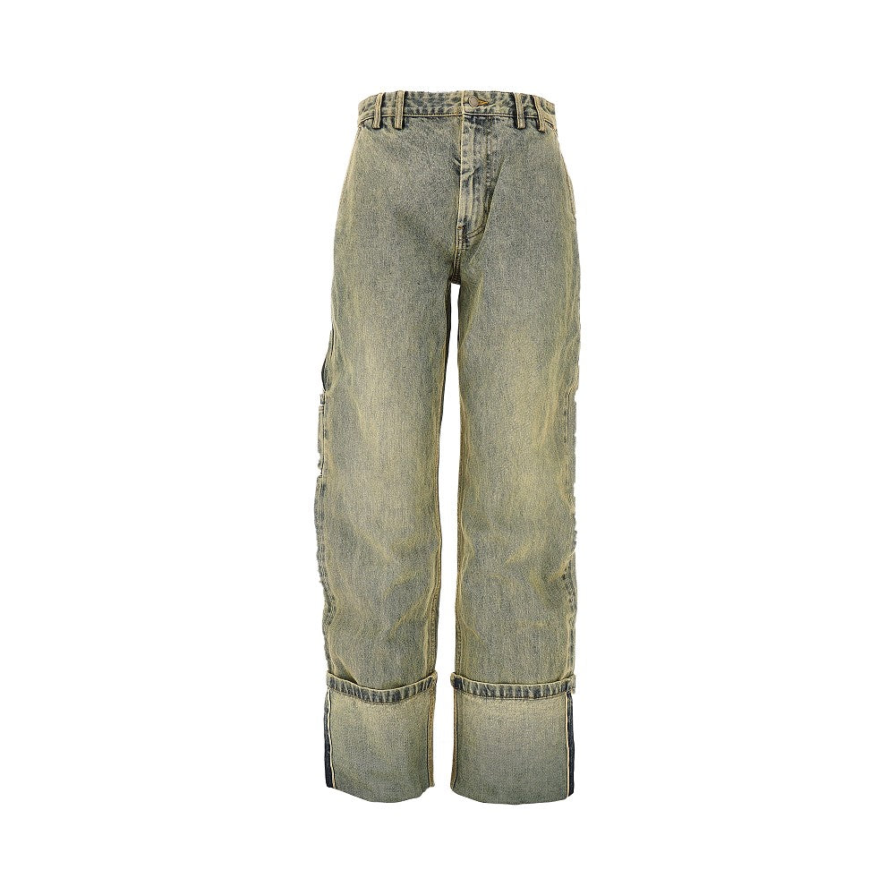 Jeans con risvolto