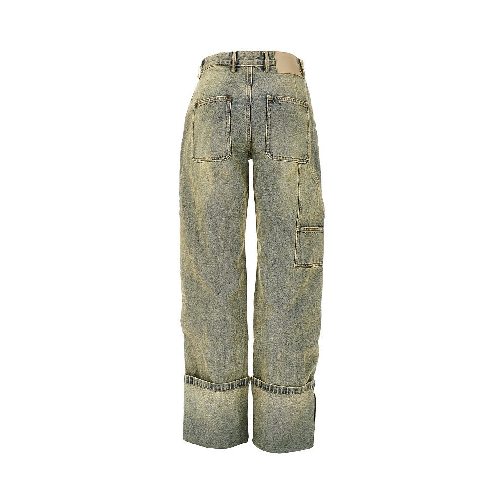 Jeans con risvolto