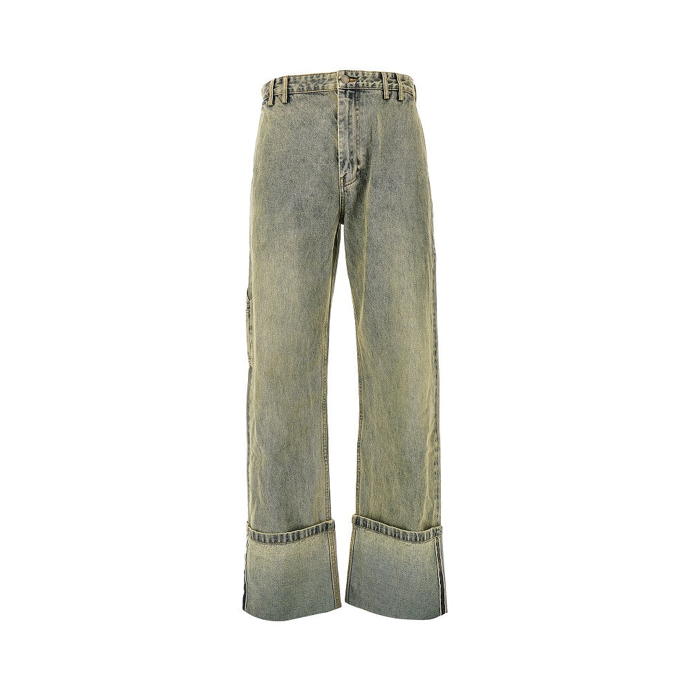 Jeans con risvolto