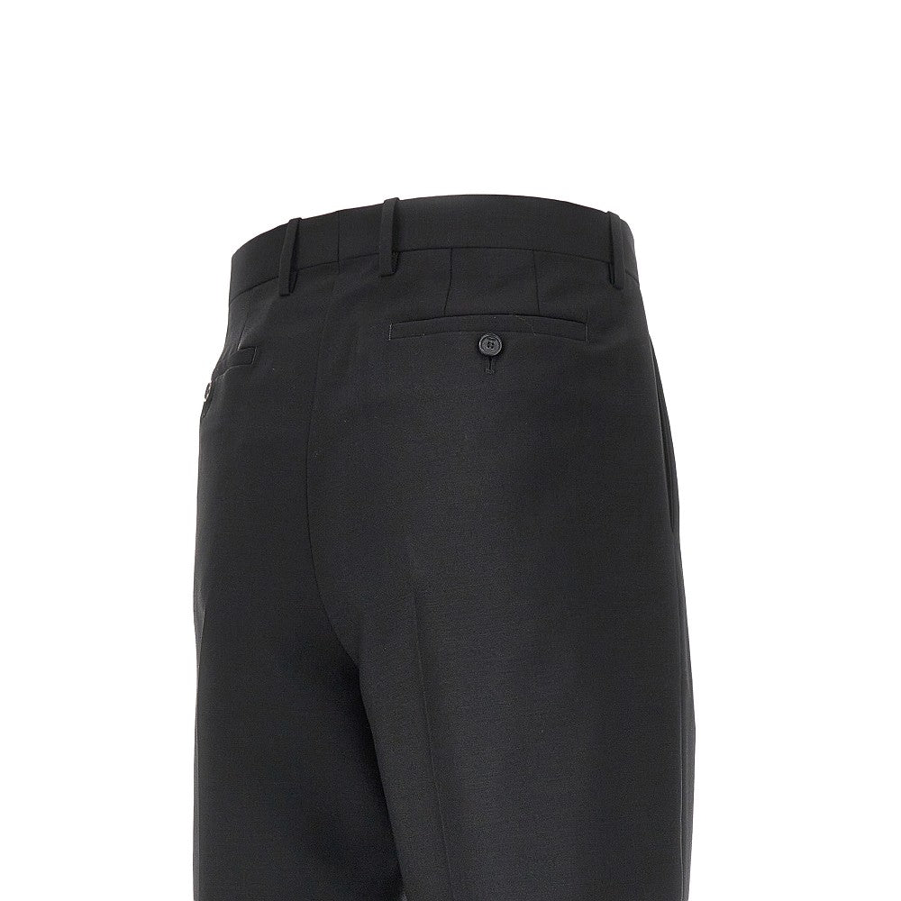 Kid mohair tailored pants