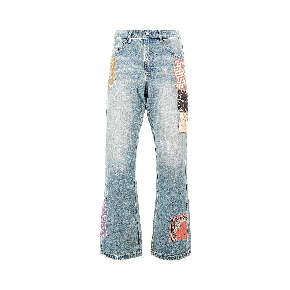 Jeans con patches Tapestry Chalk
