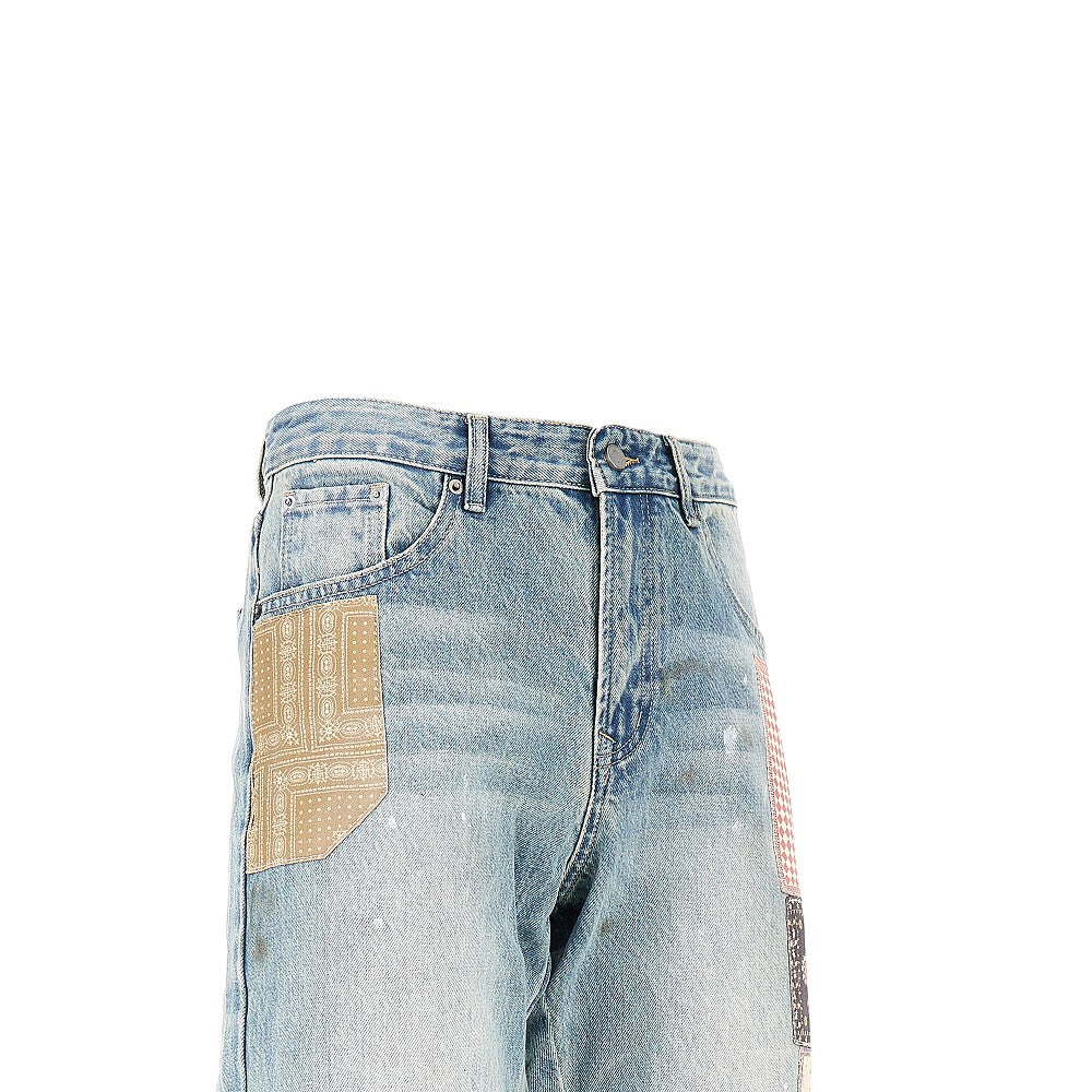 Jeans con patches Tapestry Chalk