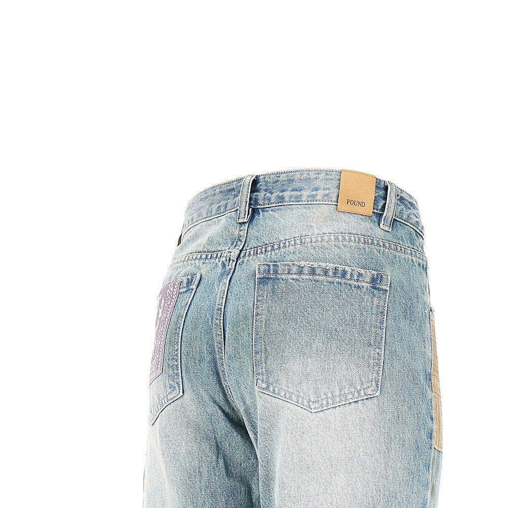 Jeans con patches Tapestry Chalk