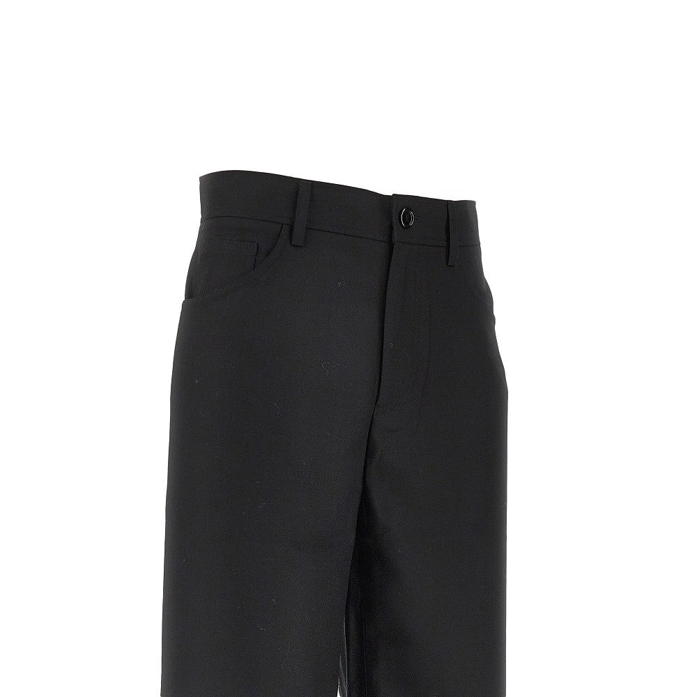 Wool-blend twill 'Jiro' pants