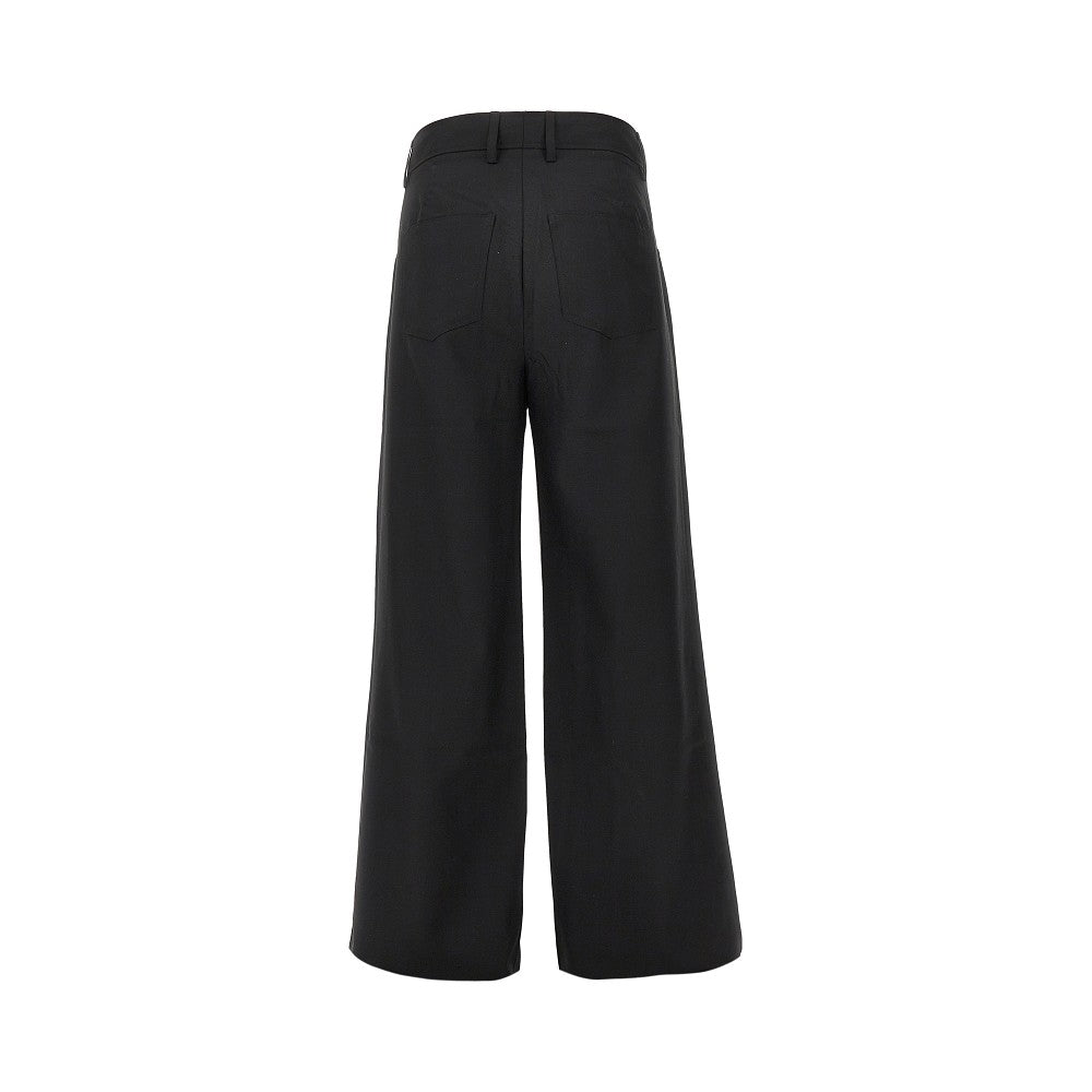 Wool-blend twill 'Jiro' pants