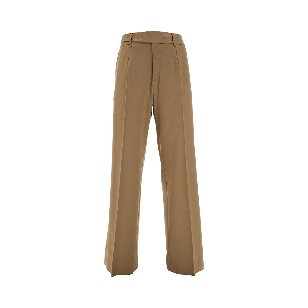 Stretch twill tailored pants