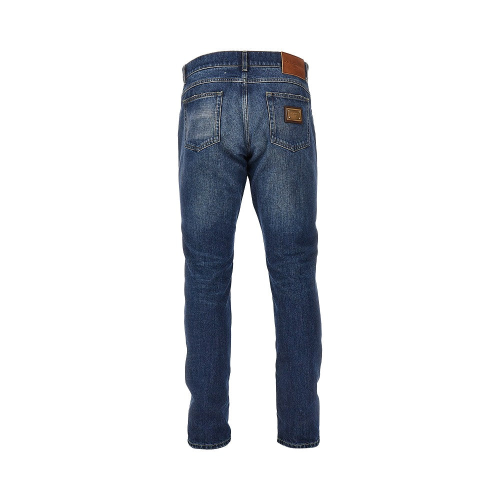 Regular Fit jeans with logo plate