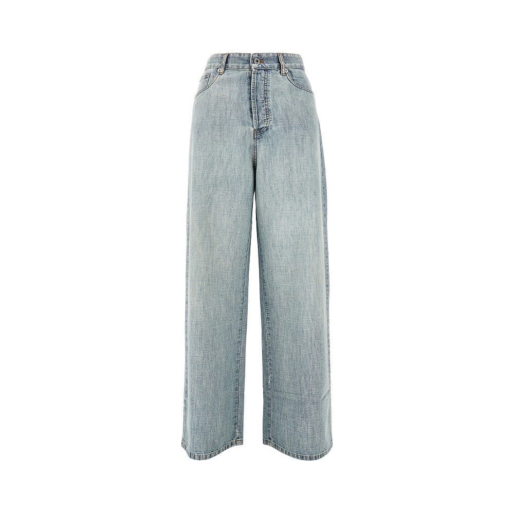 Chambray denim pants