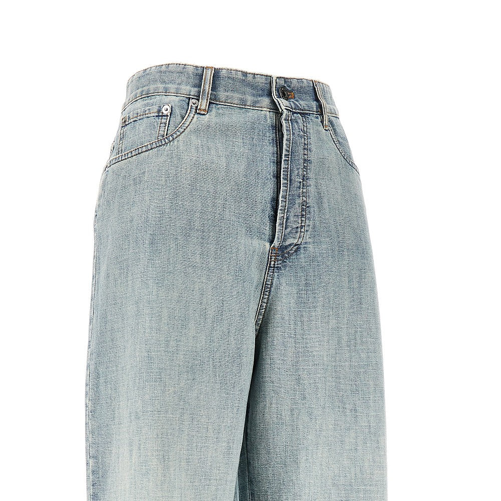 Chambray denim pants