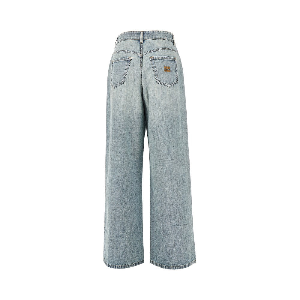 Chambray denim pants
