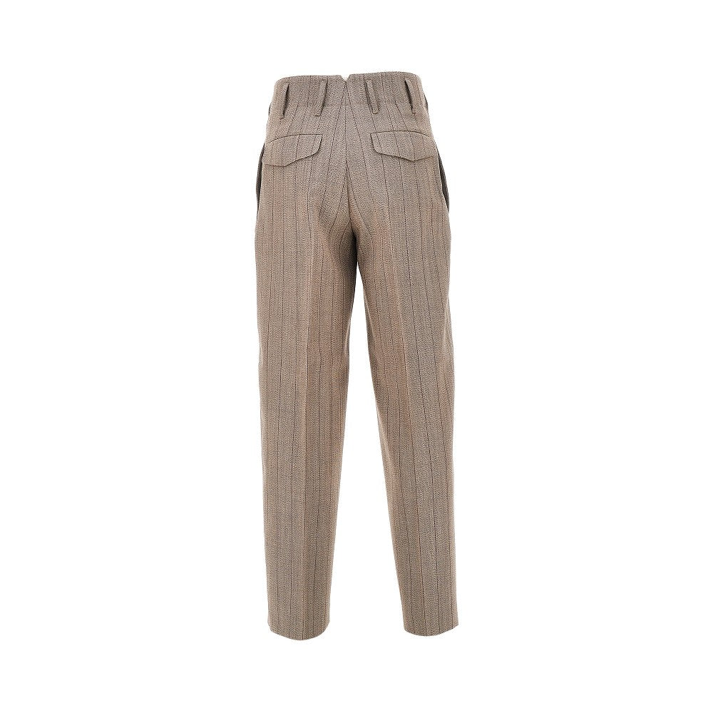 Pantalone in lana con pinces