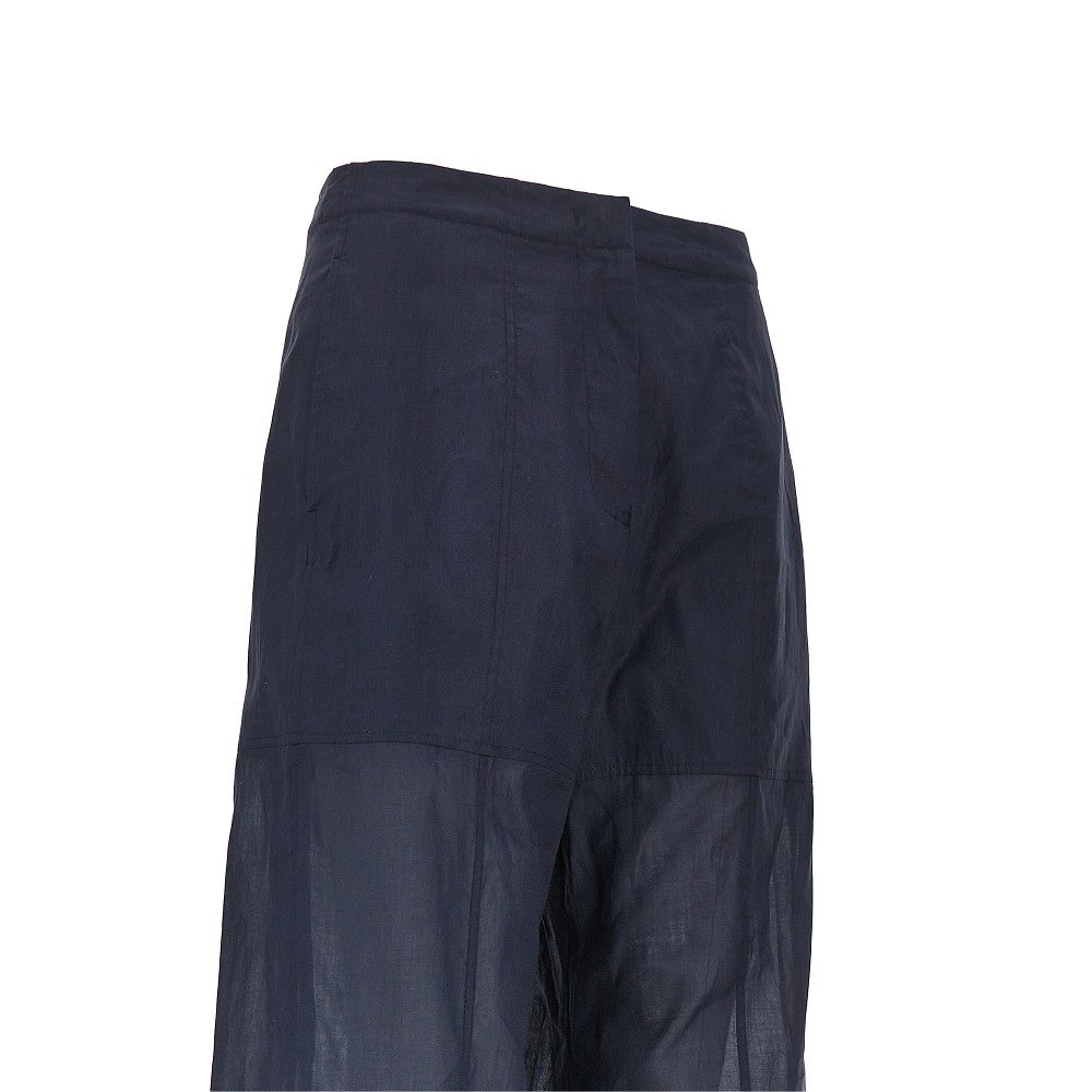 Pantalone in organza di cotone