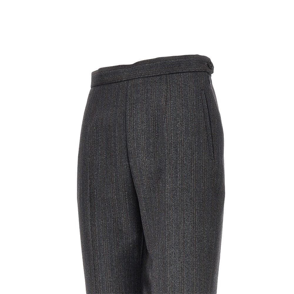 Pantalone sartoriale in lana gessata
