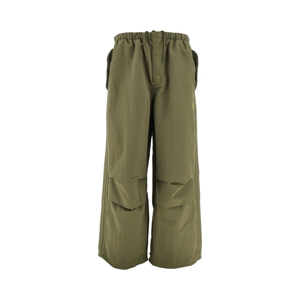 Pantalone parachute in tela tecnica