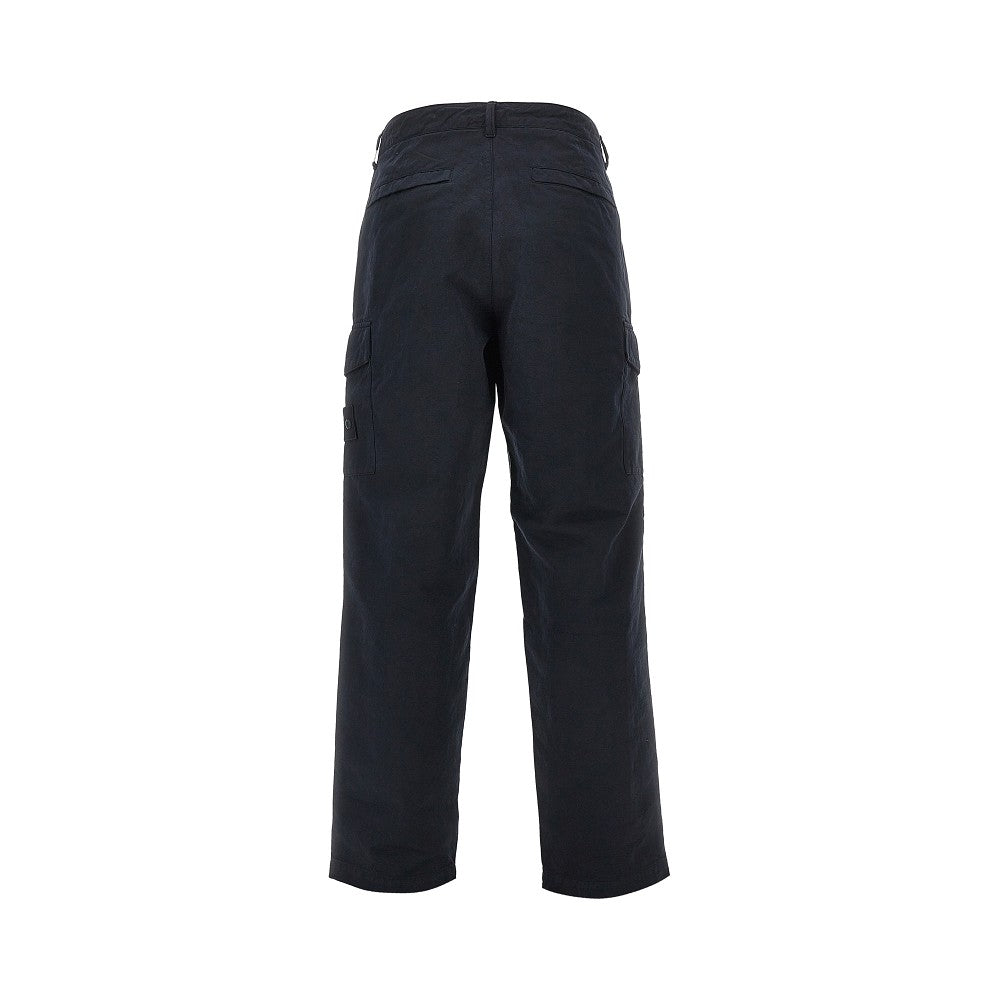 Cotton and linen cargo pants