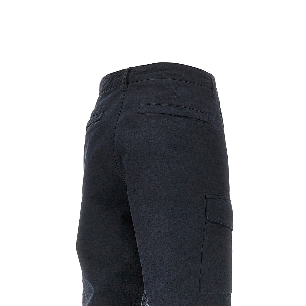 Cotton and linen cargo pants
