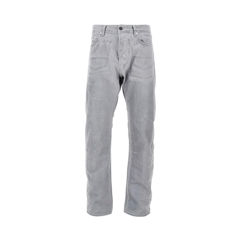 Corrored Reflective Denim Straight Fit jeans