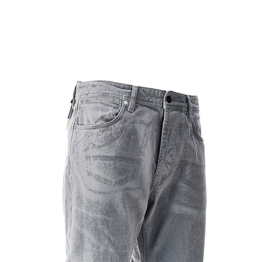 Corrored Reflective Denim Straight Fit jeans