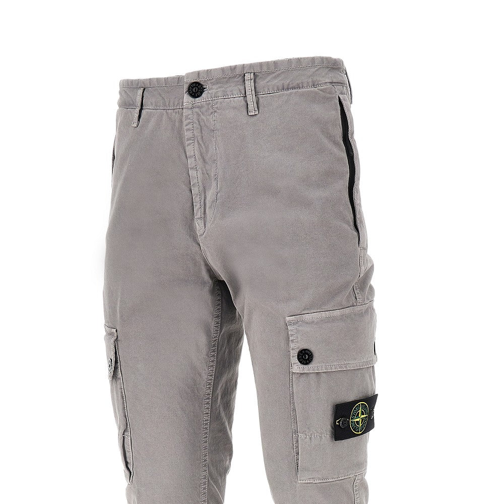 Pantalone in cotone organico con Badge logo