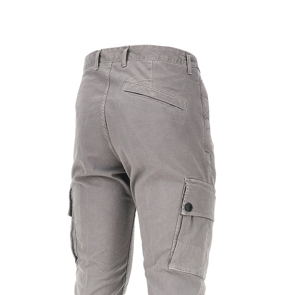 Pantalone in cotone organico con Badge logo