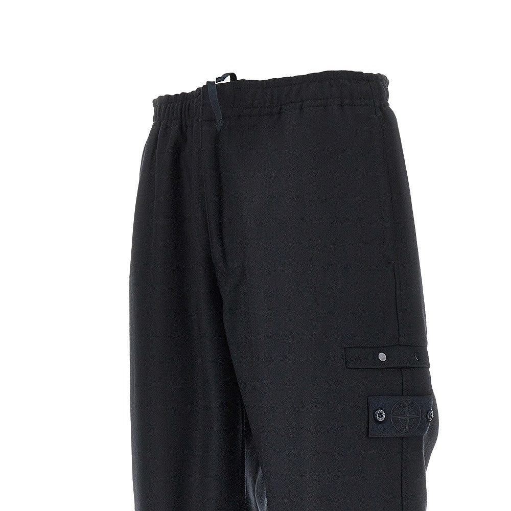 Flannel pants with Logo Badge