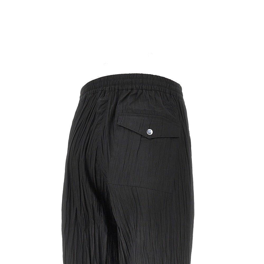 Pantalone 'Skiathos' in twill pieghettato