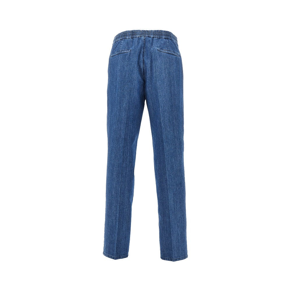 Pantalone in denim con pince
