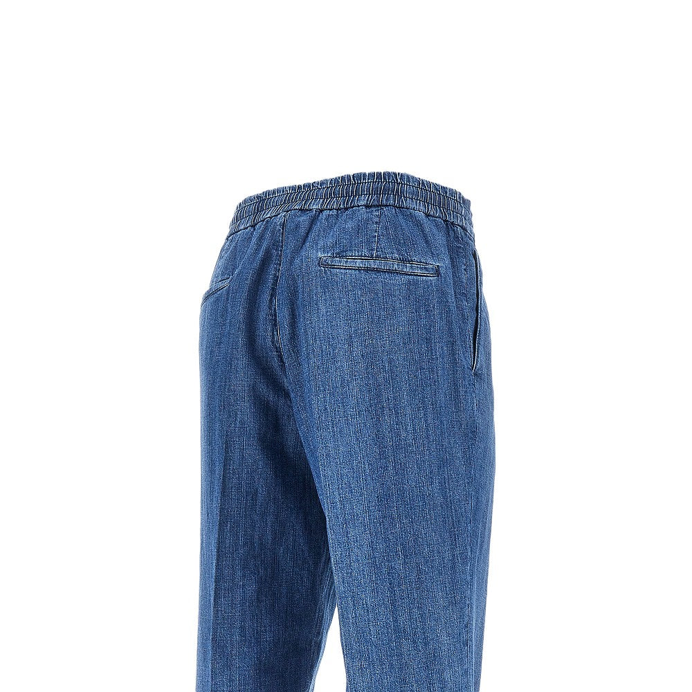 Pantalone in denim con pince