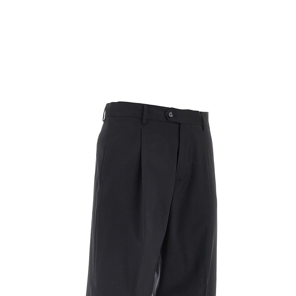 Pantalone 'Orazio' in lana con pince