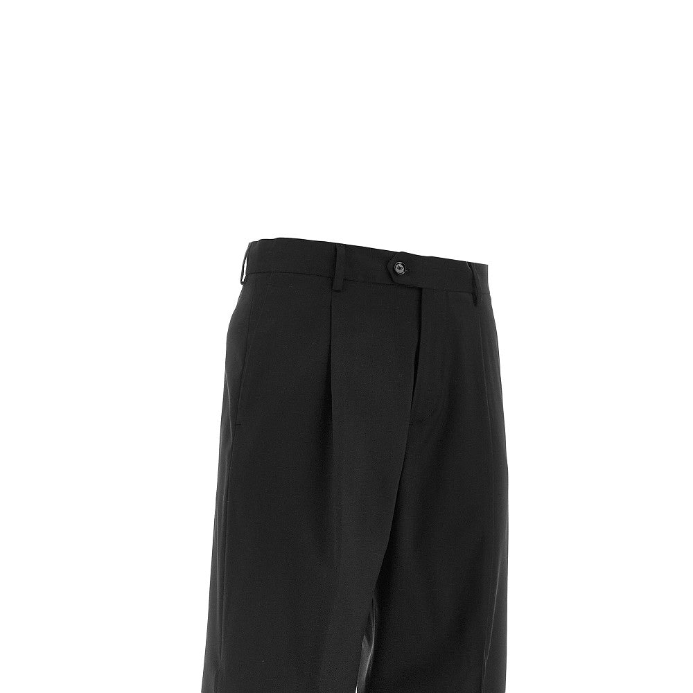 Pantalone 'Orazio' in lana con pince