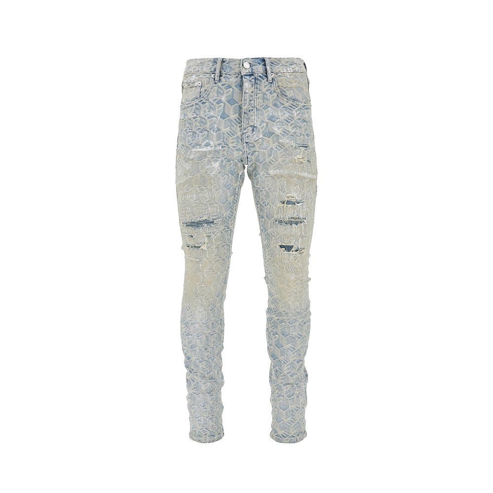 Jeans P001 Skinny Jacquard Monogram