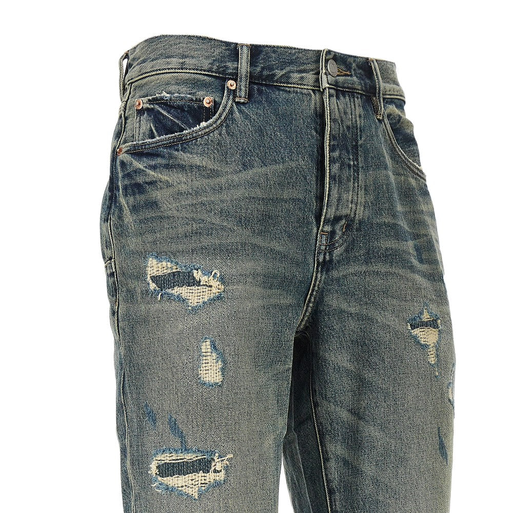 Quilted Destroy 'P026' jeans