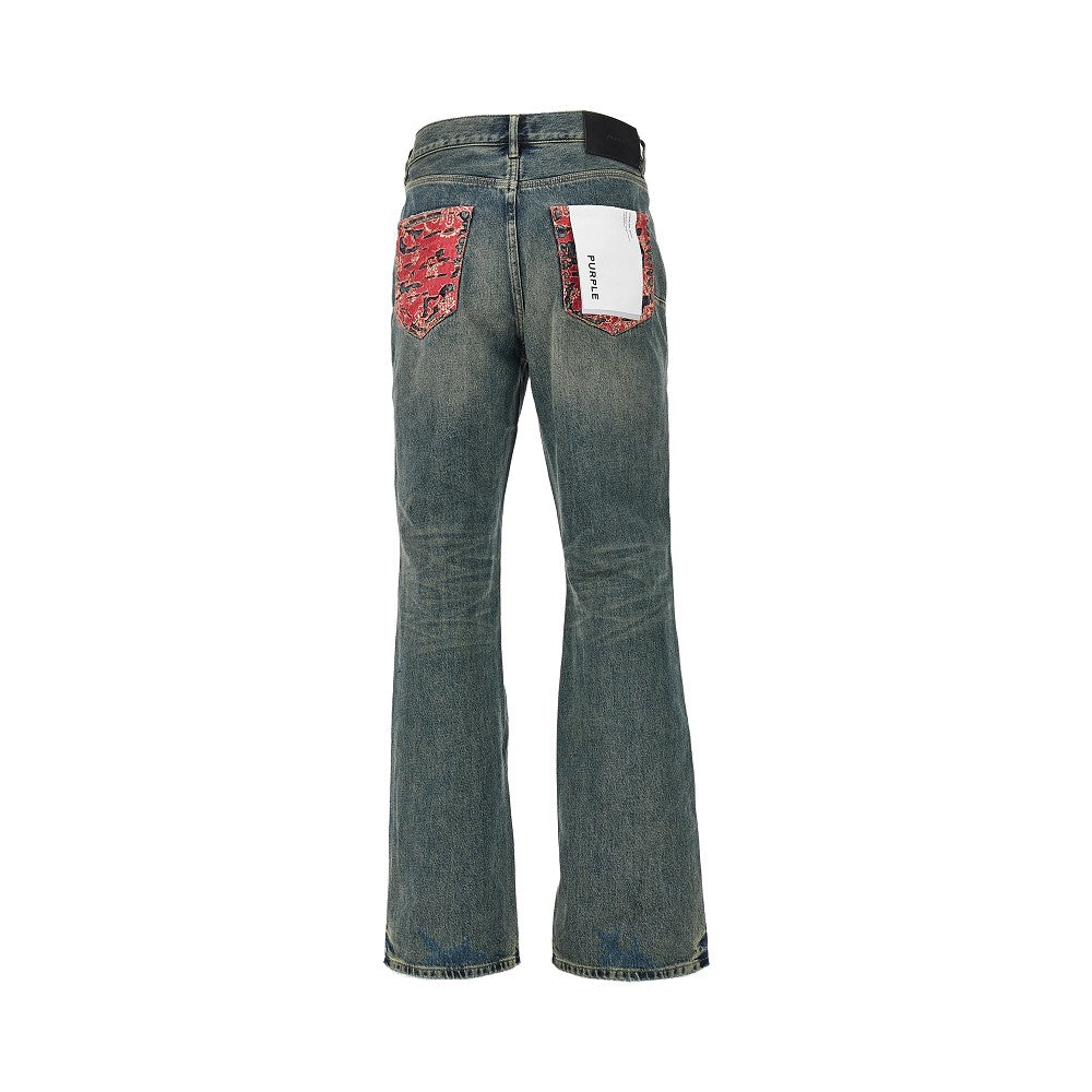 Quilted Destroy 'P026' jeans
