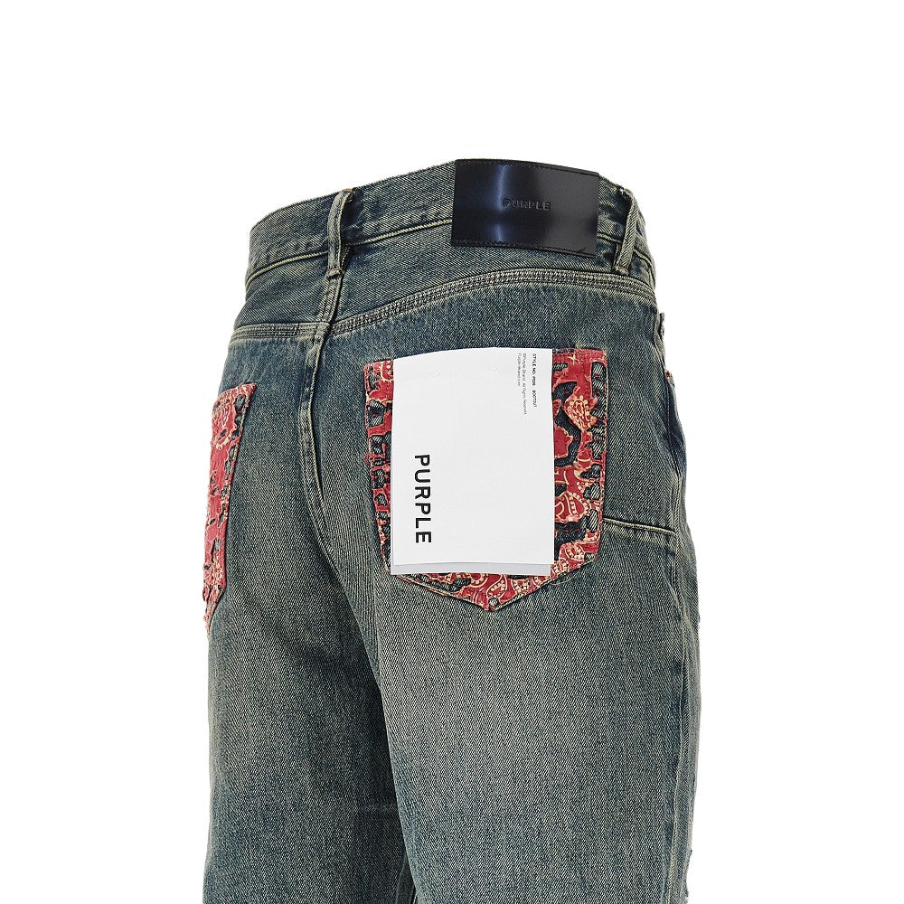 Quilted Destroy 'P026' jeans