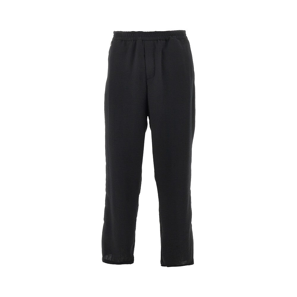 Pantalone in tela con vita elasticizzata