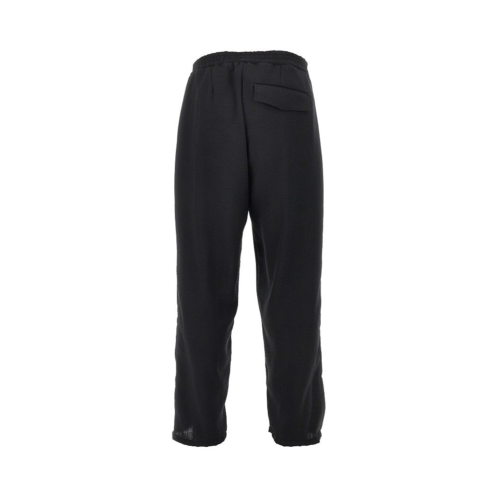 Pantalone in tela con vita elasticizzata