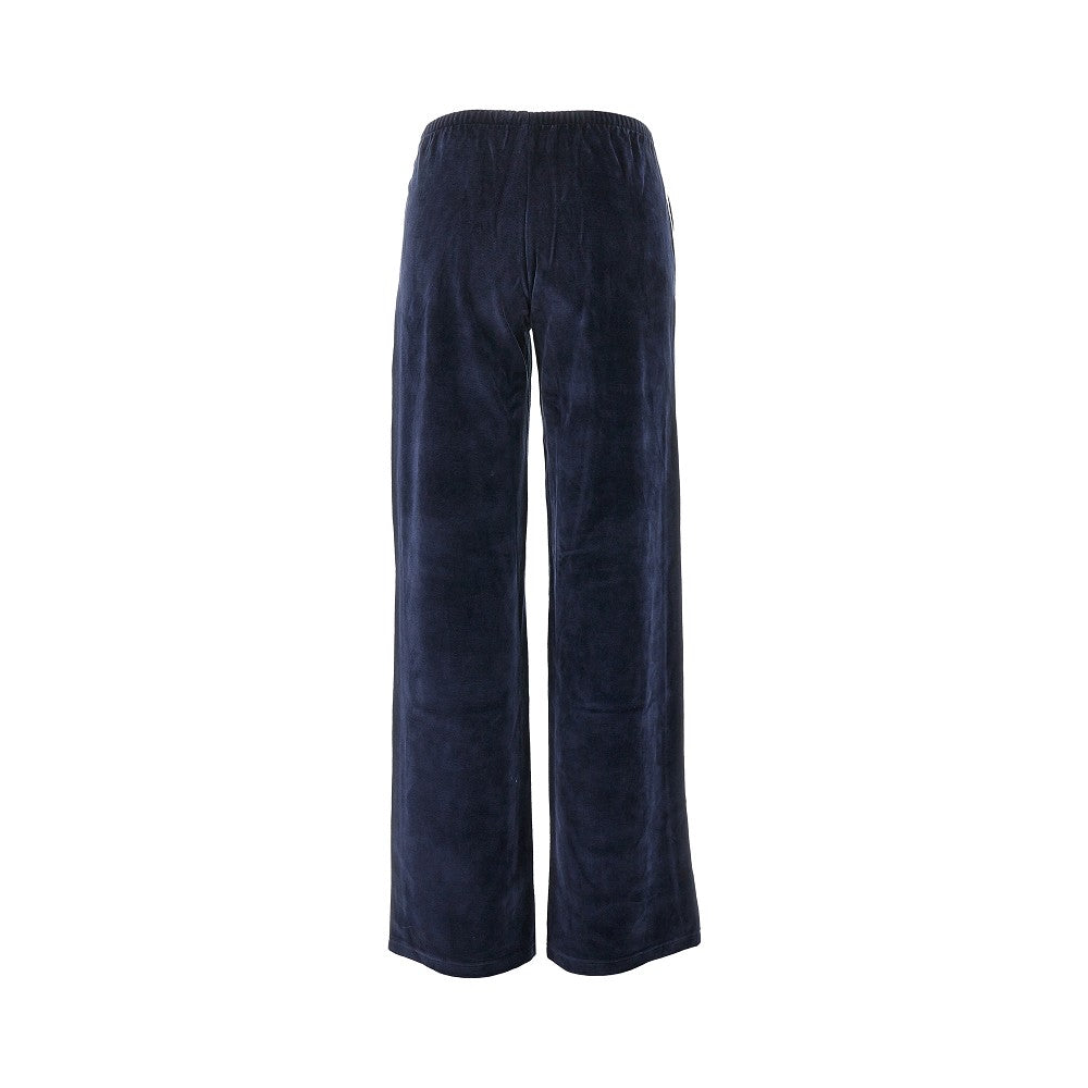 'NY Crest' velour track pants