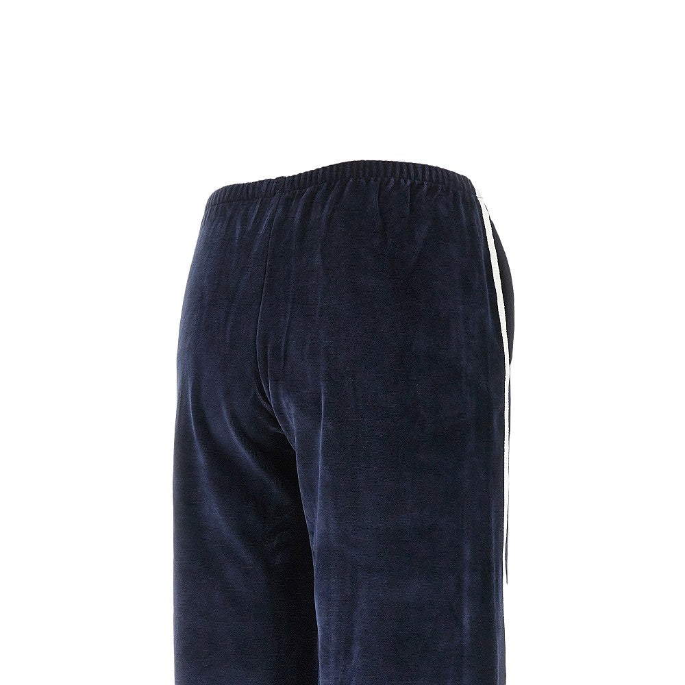 'NY Crest' velour track pants