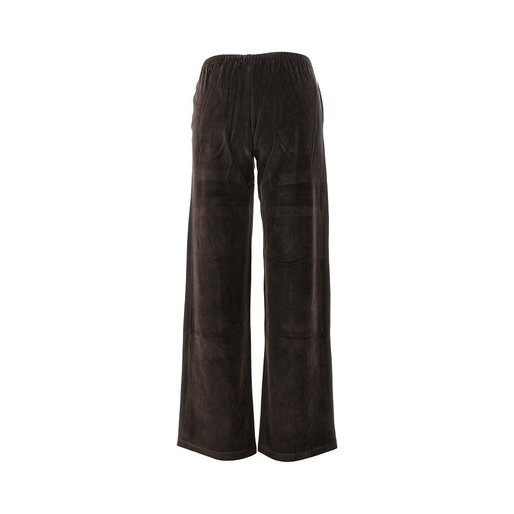 'NY Crest' velour track pants