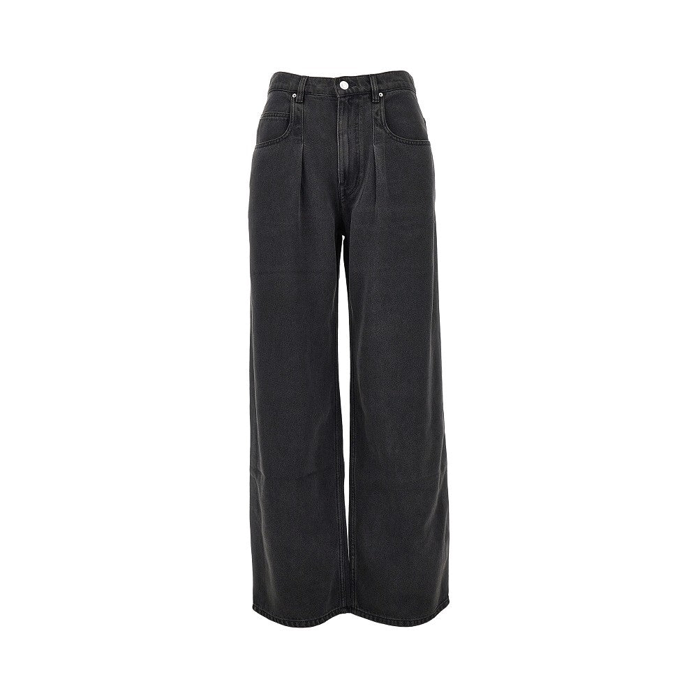 Pantalone wide-leg in denim