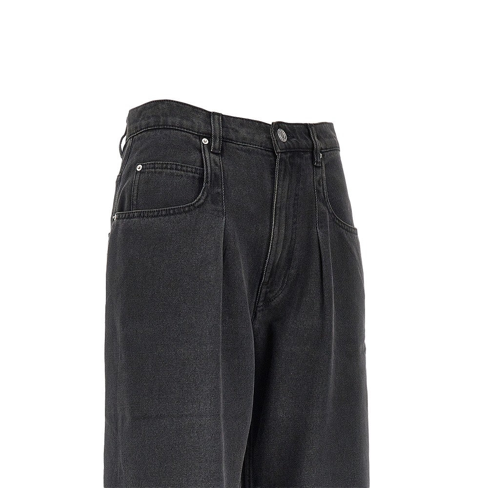 Pantalone wide-leg in denim