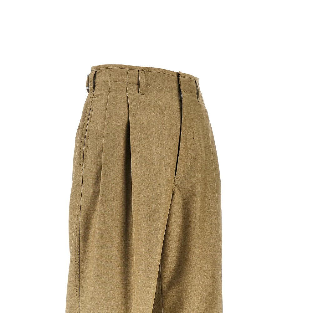 Pantalone in Tropical Polywool con pinces