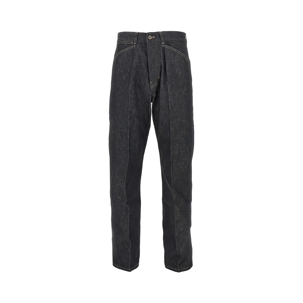 Straight leg denim pants